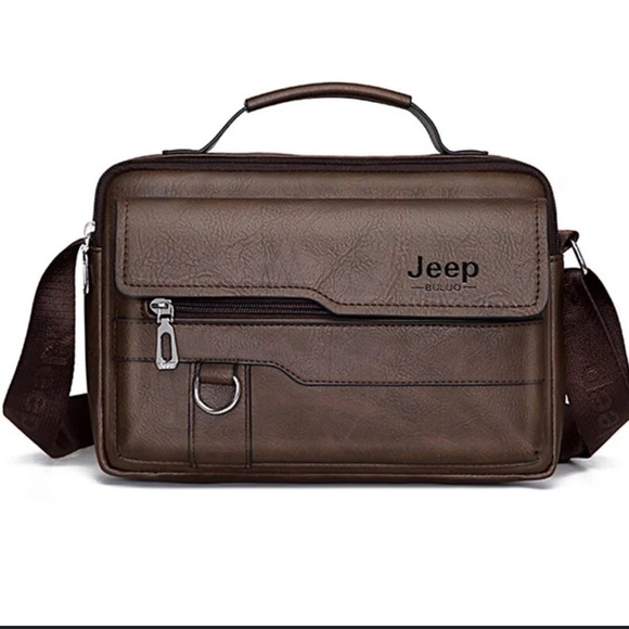 Jeep Other - JEEP BULOU MENS BRIEFCASE CARRYALL TOTE VEGAN LEATHER